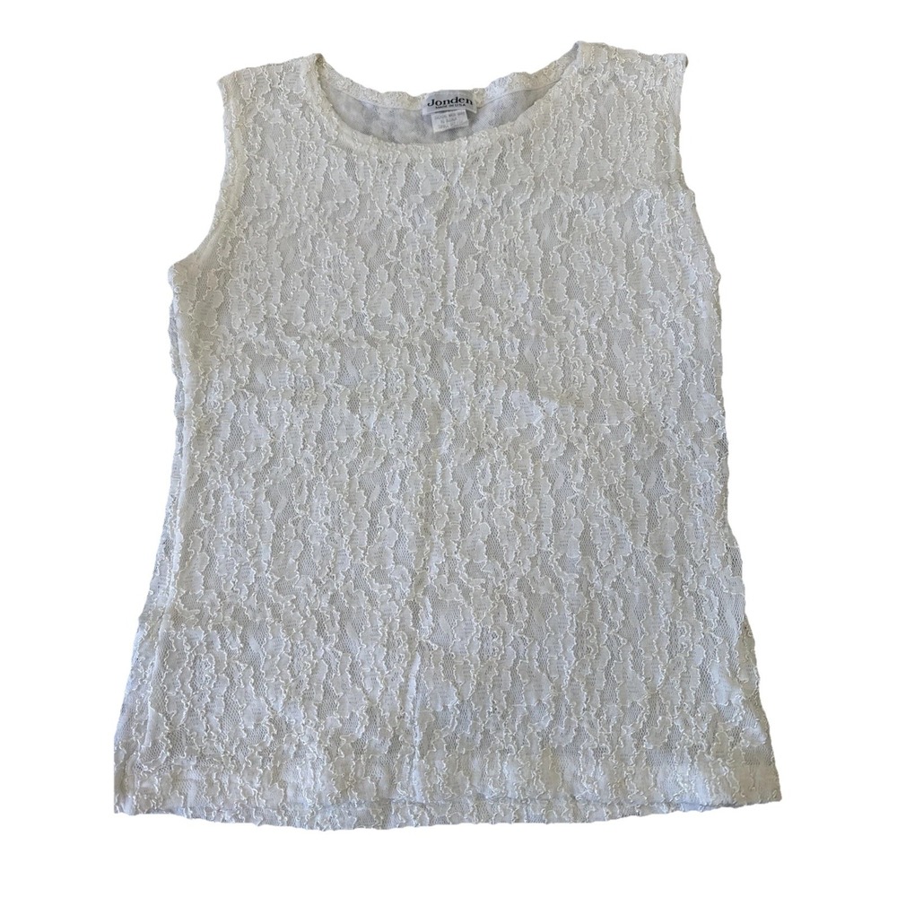 Jonden Stretch Lace Sleeveless Top VTG Womens M Fairy Soft Girl Minimalist